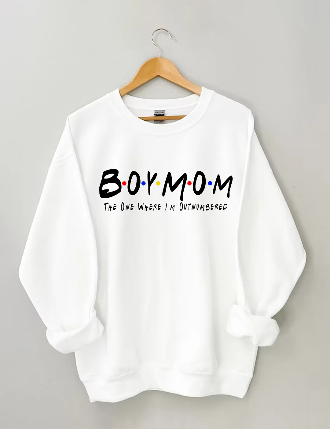 Boy Mom The One Where I'm Outnumbered Sweatshirt