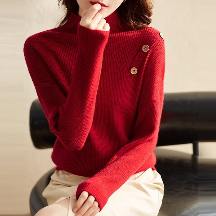 Long Sleeve Shift Vintage Sweater