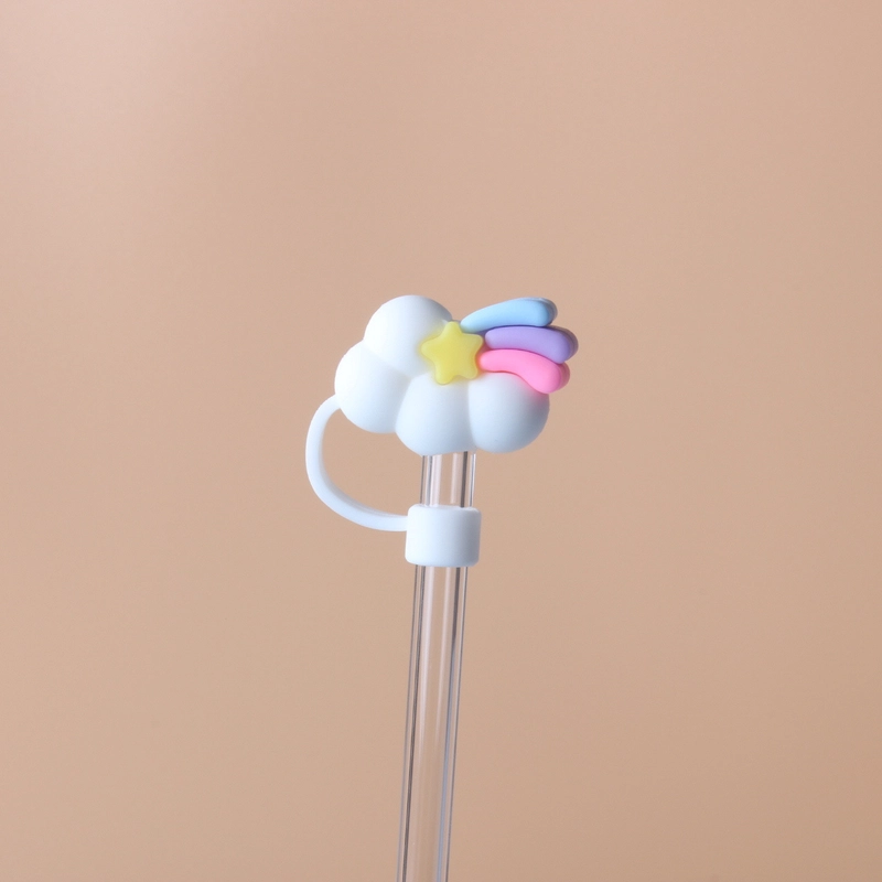 10mm Glass Straw Cap Dust Cover Stainless Steel Straw Dust Cover Dust Plug 10mm Large Diameter Milk Tea