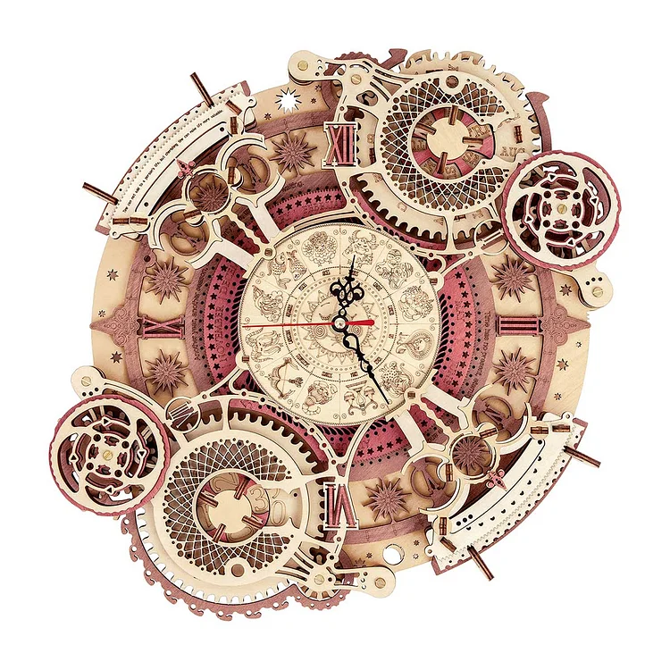 Ugears Mechanical Model  Steampunk Clock wooden construction kit for  self-assembly and collection