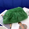 Fashion Elegant Clutch Bag Real Mink Fur Bags New 2024 Hot Selling Chain Dinner Bag Lady Handbag Designer Luxury Clutch Bag