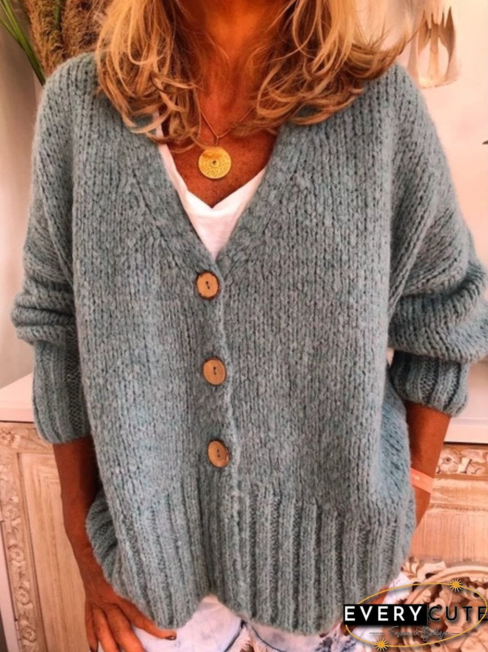 Women Casual Plus Size Sweater Cardigan