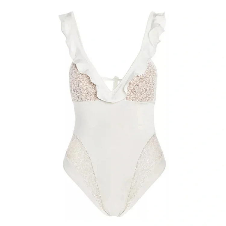 Floral Lace One-piece Swimsuit