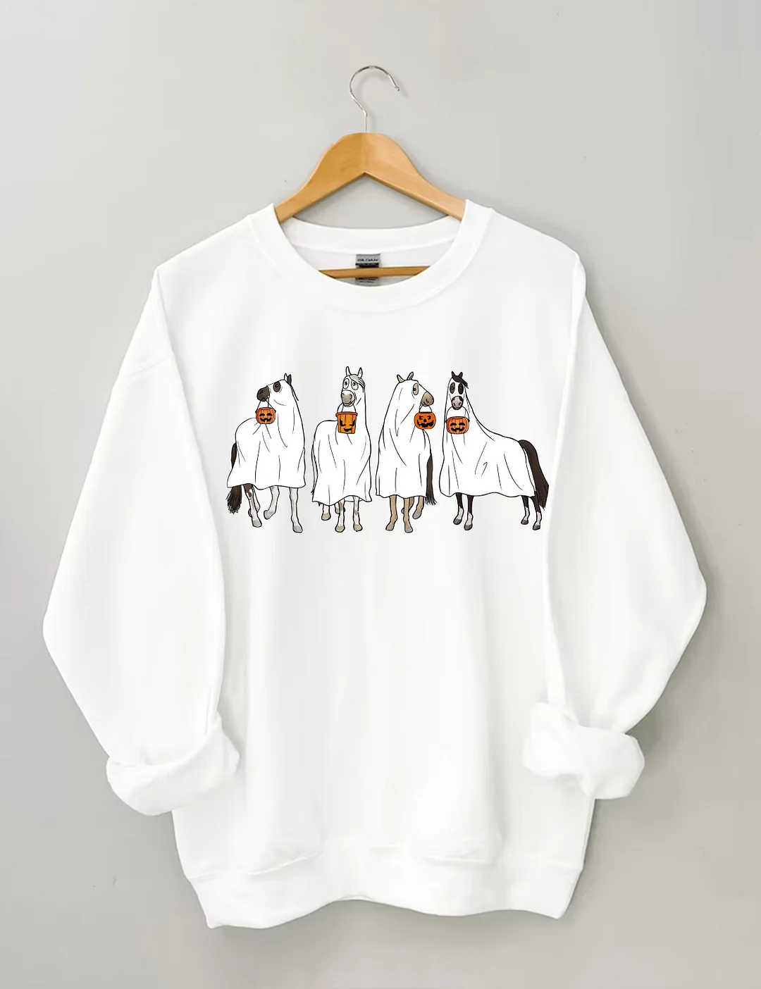Halloween Horse Ghost Sweatshirt