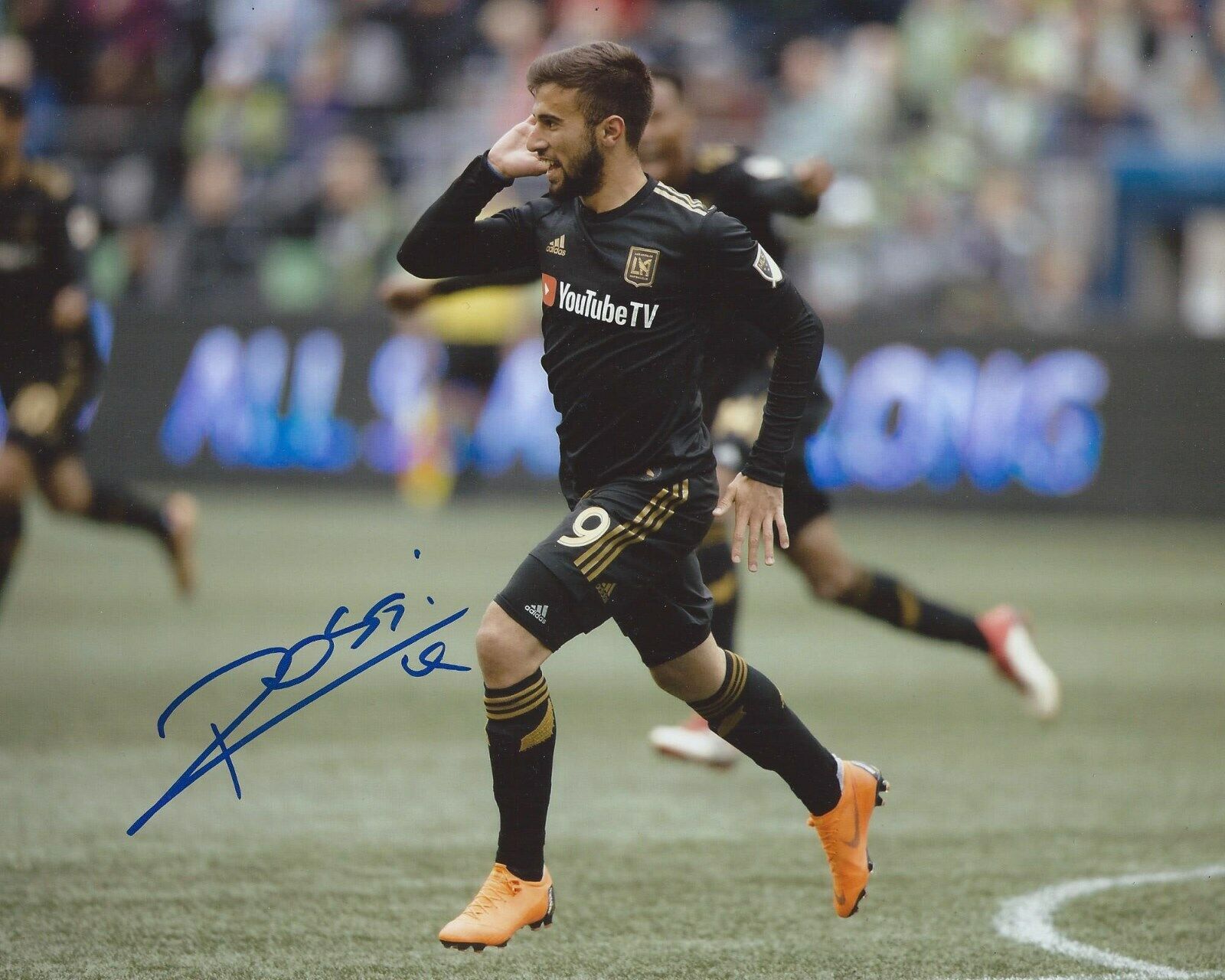 Diego Rossi Signed 8×10 Photo Poster painting Los Angeles FC LAFC Autographed COA C