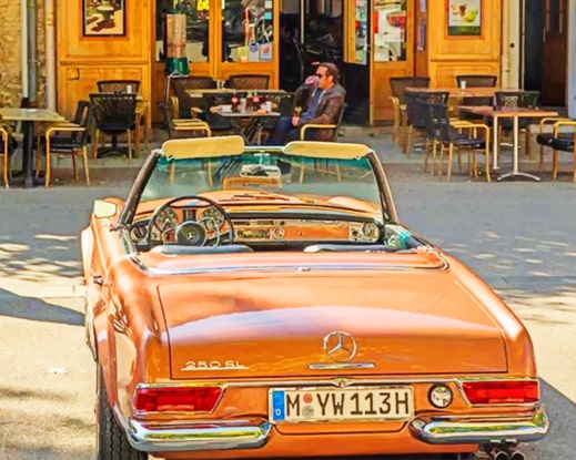 

Brown Vintage Aesthetic Car – Paint By Numbers - 40*50CM, 501 Original