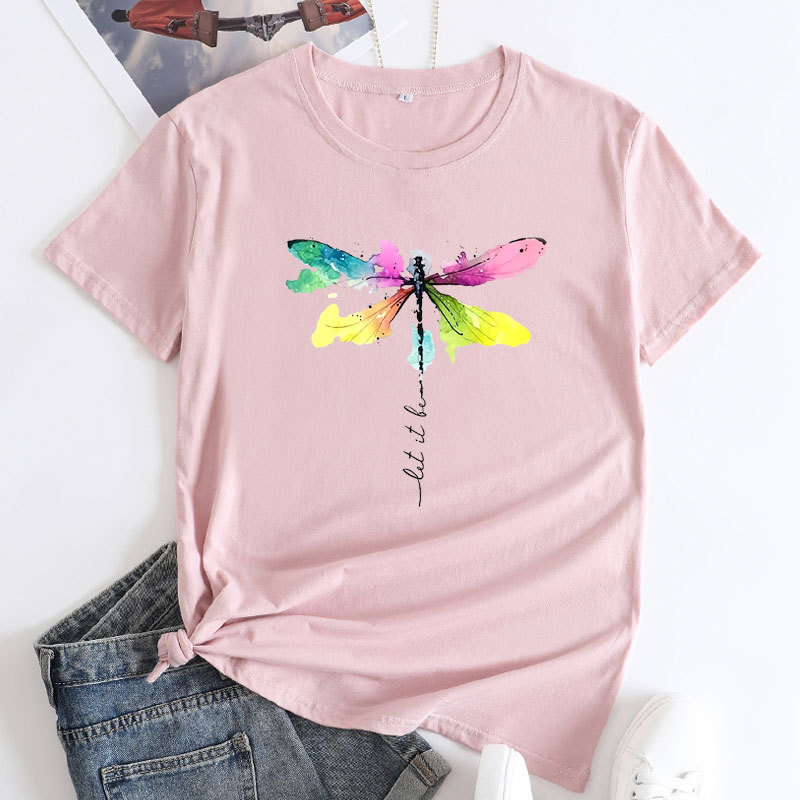 Let It Be Dragonfly Women's Cotton T-Shirt | ARKGET