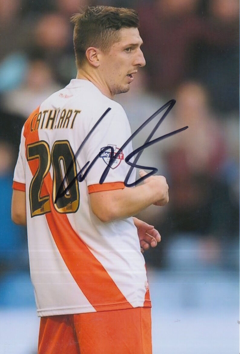 BLACKPOOL HAND SIGNED CRAIG CATHCART 6X4 Photo Poster painting.