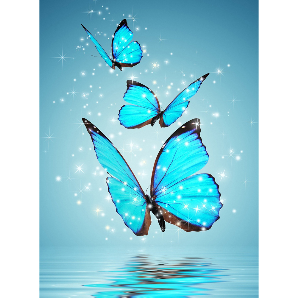 Обои синие бабочки