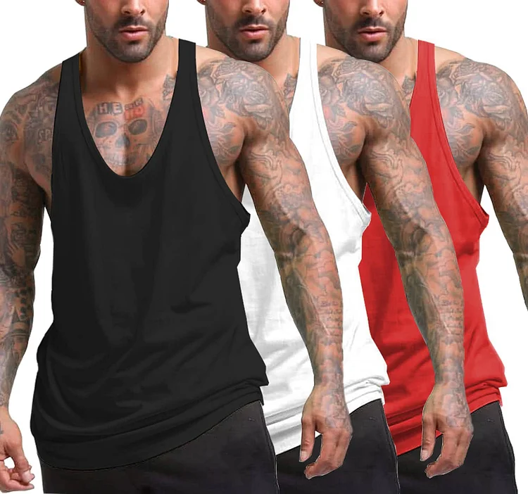 Men's 3 Pack Tank Tops (US Only) QueenFunky