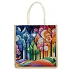 DIY Diamond Painting Linen Tote Bag