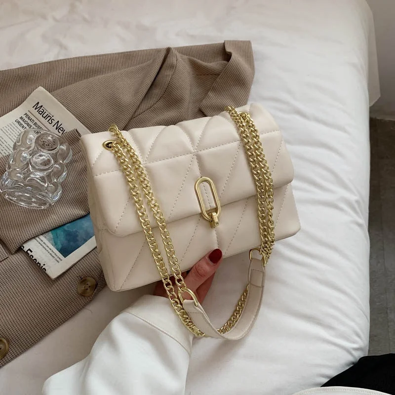 Kiwi Green 2022 Fashion Shoulder Bags Women Leather Pu Quilted Bag Female Luxury Handbags Women Bags Designer Sac A Main Femme