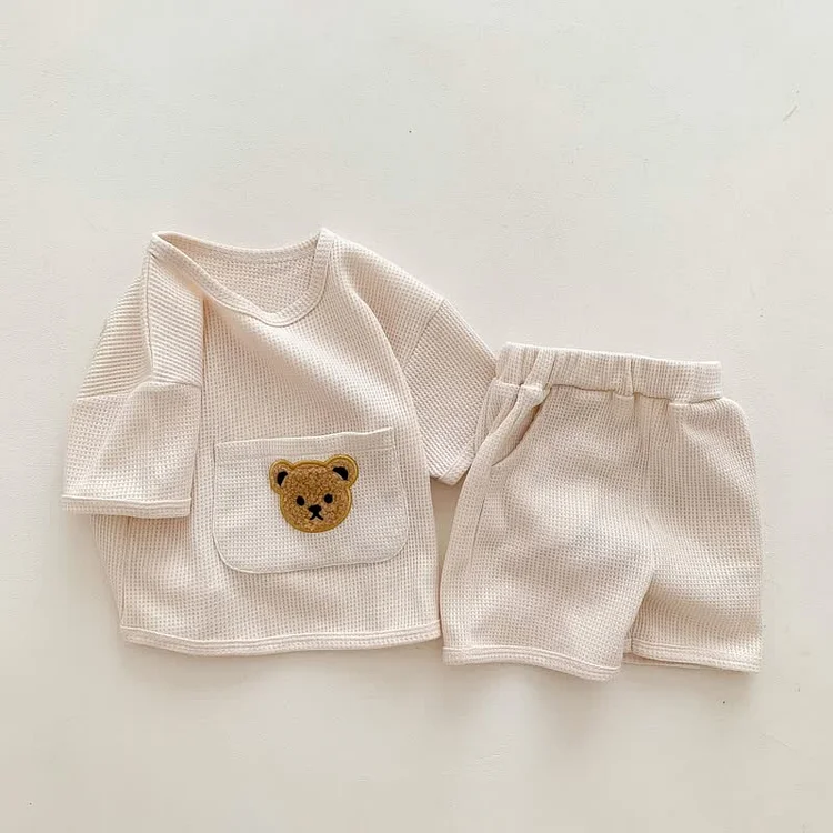 Baby Bear Casual Tee and Shorts Set