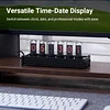 Nixie Tube Clock, Tube Clock in Cyberpunk Decor with Mood Lighting, Nixie Tube Clock Kit for Vintage Room Decor
