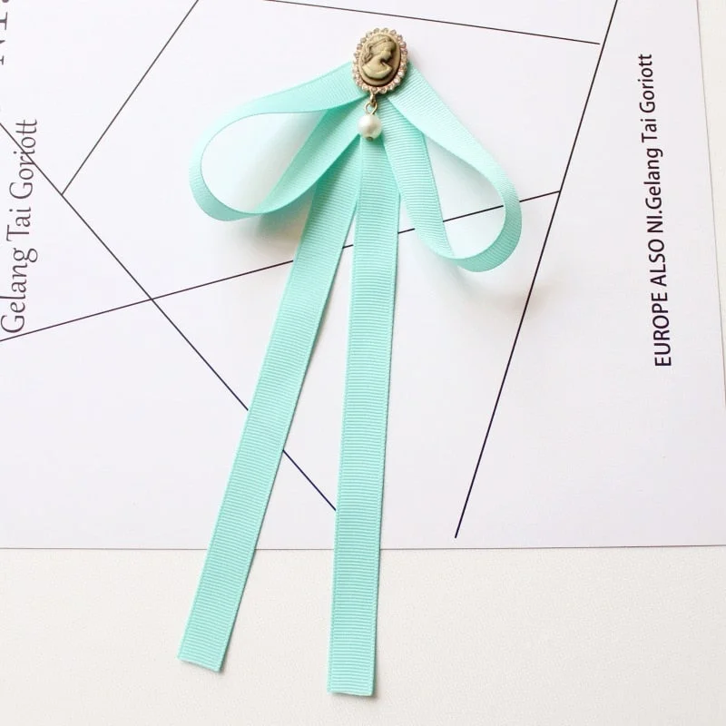 Hand-made Bow Tie Ladies Unisex Banking Stewardess Student Performs Career Korean White Shirt Black Bowtie Classic Trendy Gifts