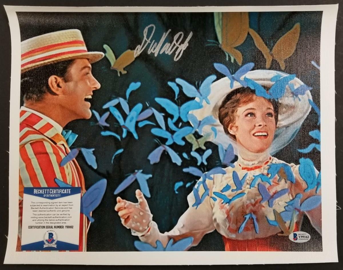 Dick Van Dyke autograph signed Mary Poppins 11x14 Canvas Photo Poster painting #8 ~ BAS COA