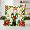 Christmas Nutcracker DIY 11CT Stamped Cross Stitch Pillow Cover Kit 45x45cm tapestrymarket