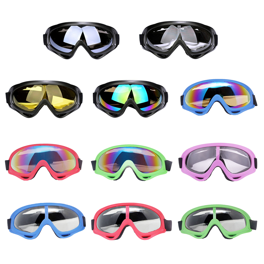 

Cycling Glasses Windproof Motorcycle Sport Ski Googles UV400 for Men Women, Pink + transparent, 501 Original