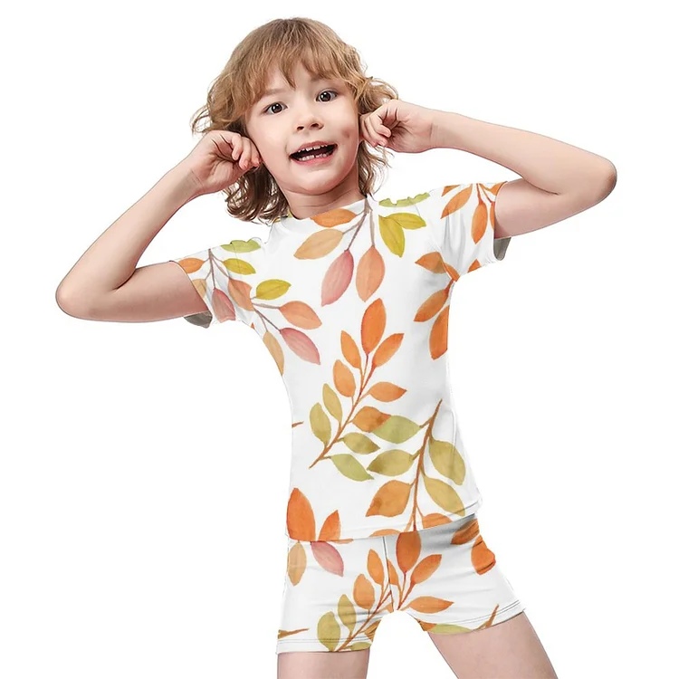 Boy's Swimsuit Leaf