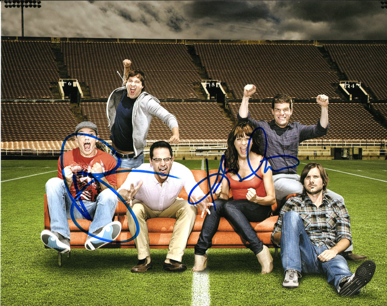 GFA The League Jenny * PAUL SCHEER & KATIE ASELTON * Signed 8x10 Photo Poster painting AD4 COA