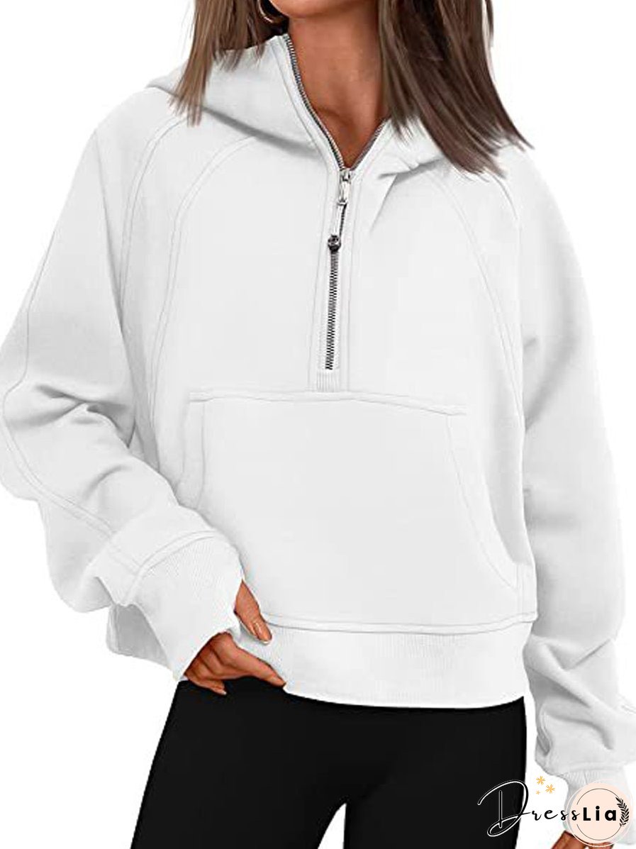 Trendy Oversized Fleece Pullover Long Sleeve Hoodie