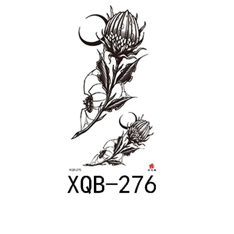 Small Full Arm Waterproof Tattoo Sticker Half Arm Arm Painted Flower Animal Arm Lasting European and American Tattoo Sticker