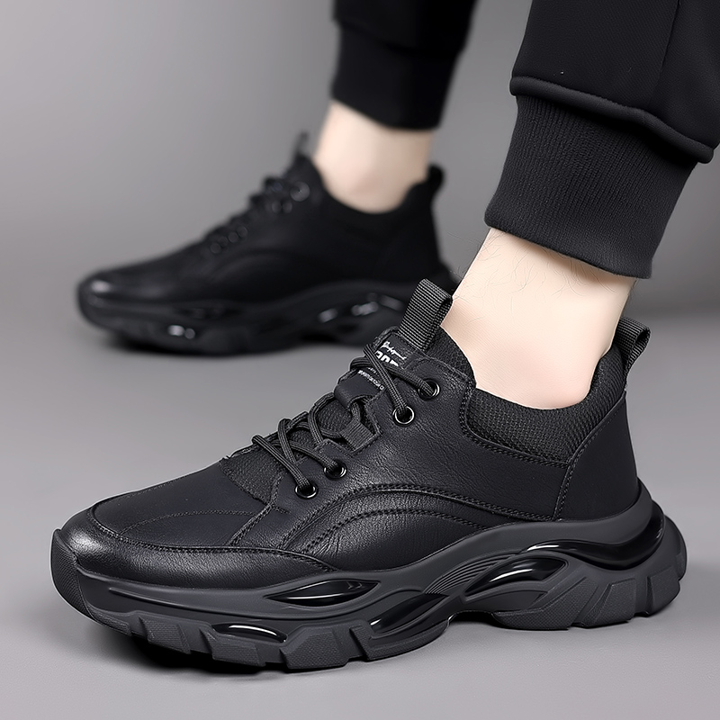 Cricsball Leather Men Casual Shoes lace up Breathable Man Board Shoe black white Sapatos Masculino Chaussure Homme Zapatos Casuales Hombre