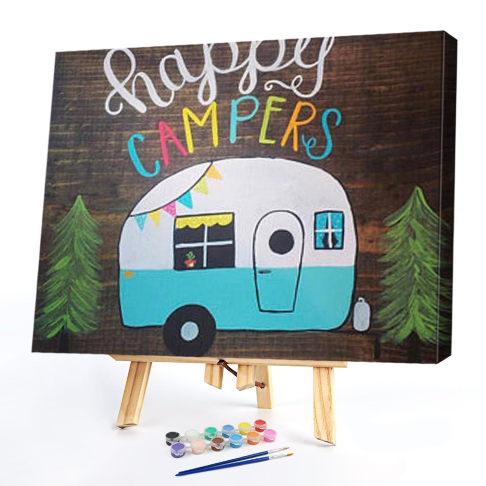 

50*40CM - Paint By Numbers - Little Car, 501 Original