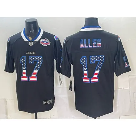 Men's Buffalo Bills #17 Josh Allen Black Vapor Limited Jersey RCCW