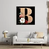 Diamond Painting -5D Full Square Drill Flower Letter B(50x50cm)