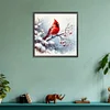 Diamond Painting-DIY Full Round Drill Snowy Cardinal
