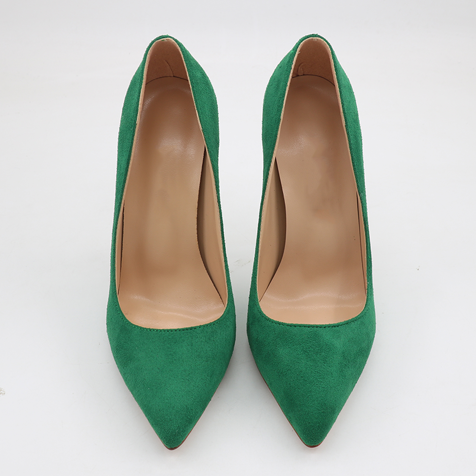 120mm Red Bottom Women's Party Wedding Heels Pumps Suede-MERUMOTE