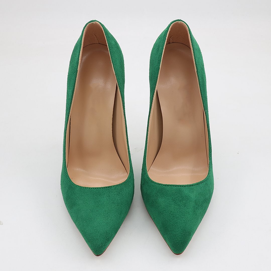 120mm Red Bottom Women's Party Wedding Heels Pumps Suede-MERUMOTE