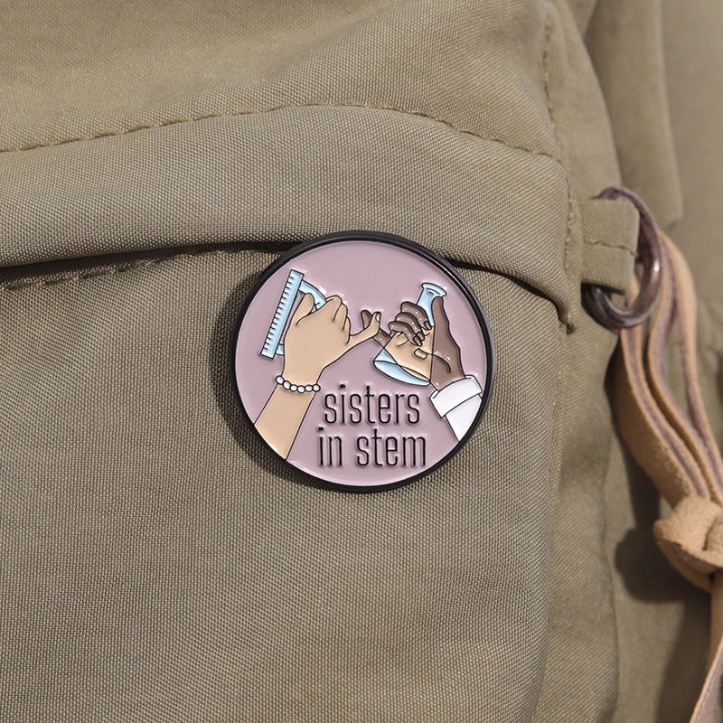 Cartoon Style Cute Cowboy Style Pin Chemical Instrument Letter Alloy Stamping Stoving Varnish Plating Kid’S Unisex Brooches