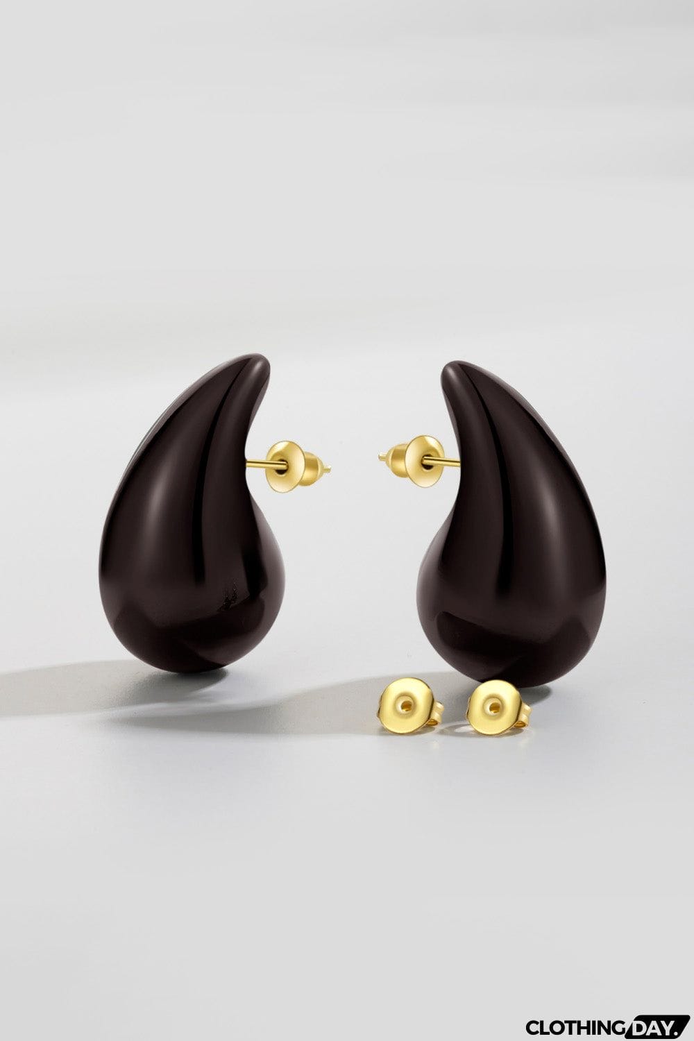 Big Size Water Drop Brass Earrings