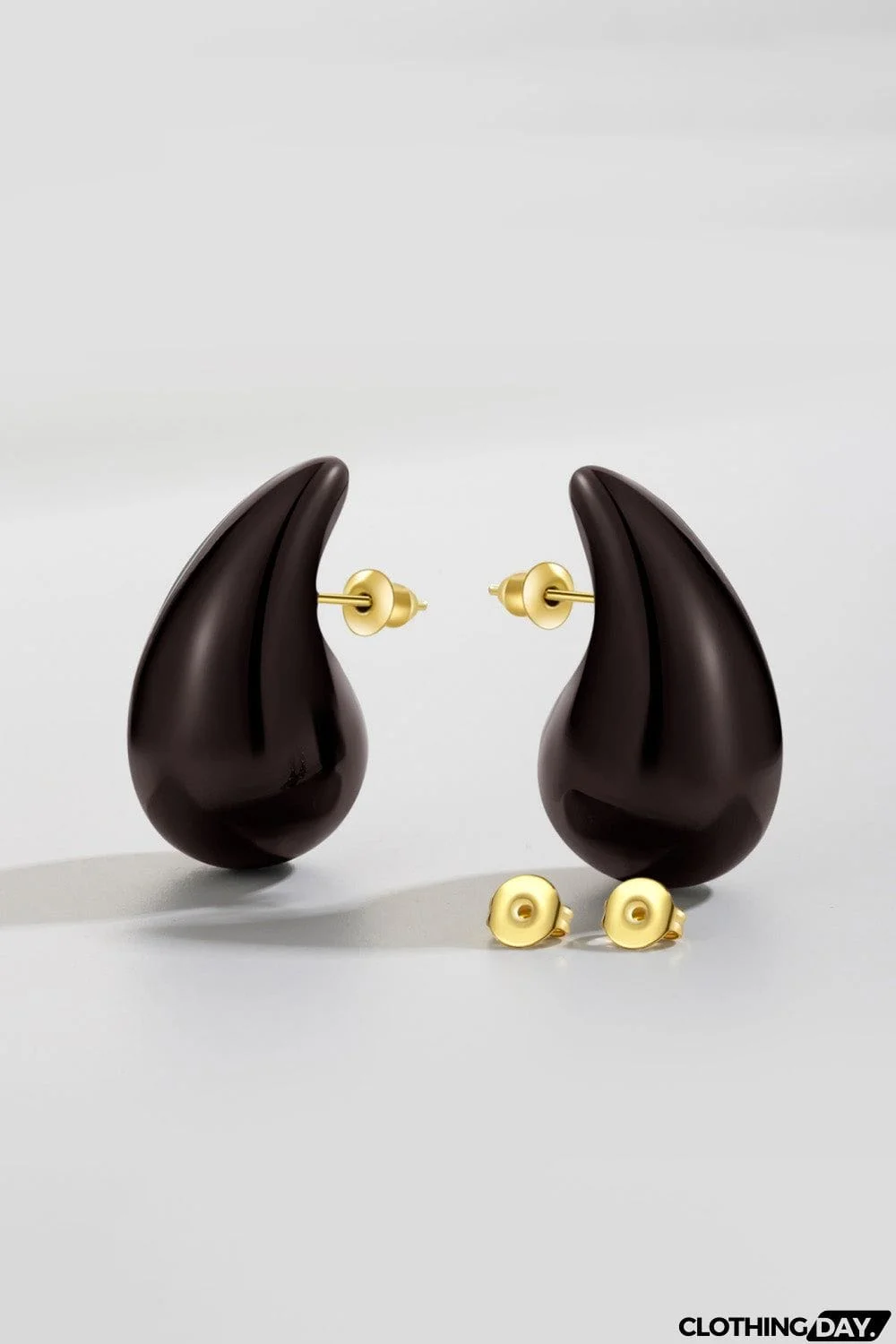 Big Size Water Drop Brass Earrings