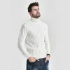Versatile turtleneck fashionable men's pullover sweater