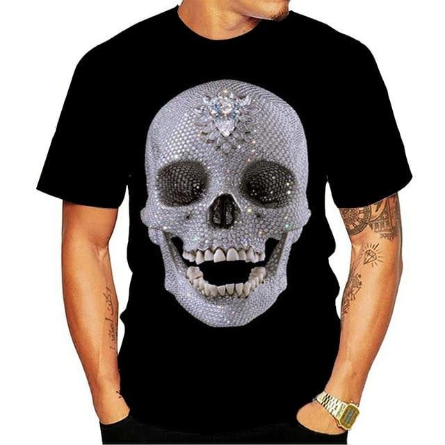 Mens Diamond Skull T-Shirt
