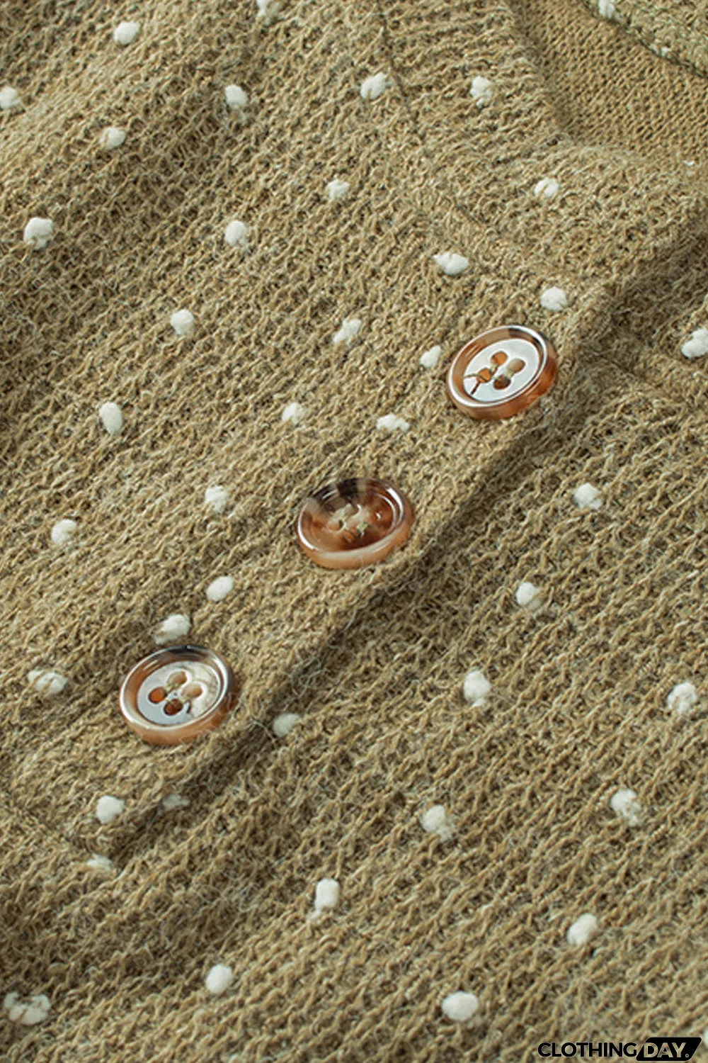 Swiss Dot Raglan Sleeves Knit Top