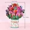 Cadeau de carte de voeux de bouquet pop-up- pour la fête des mères