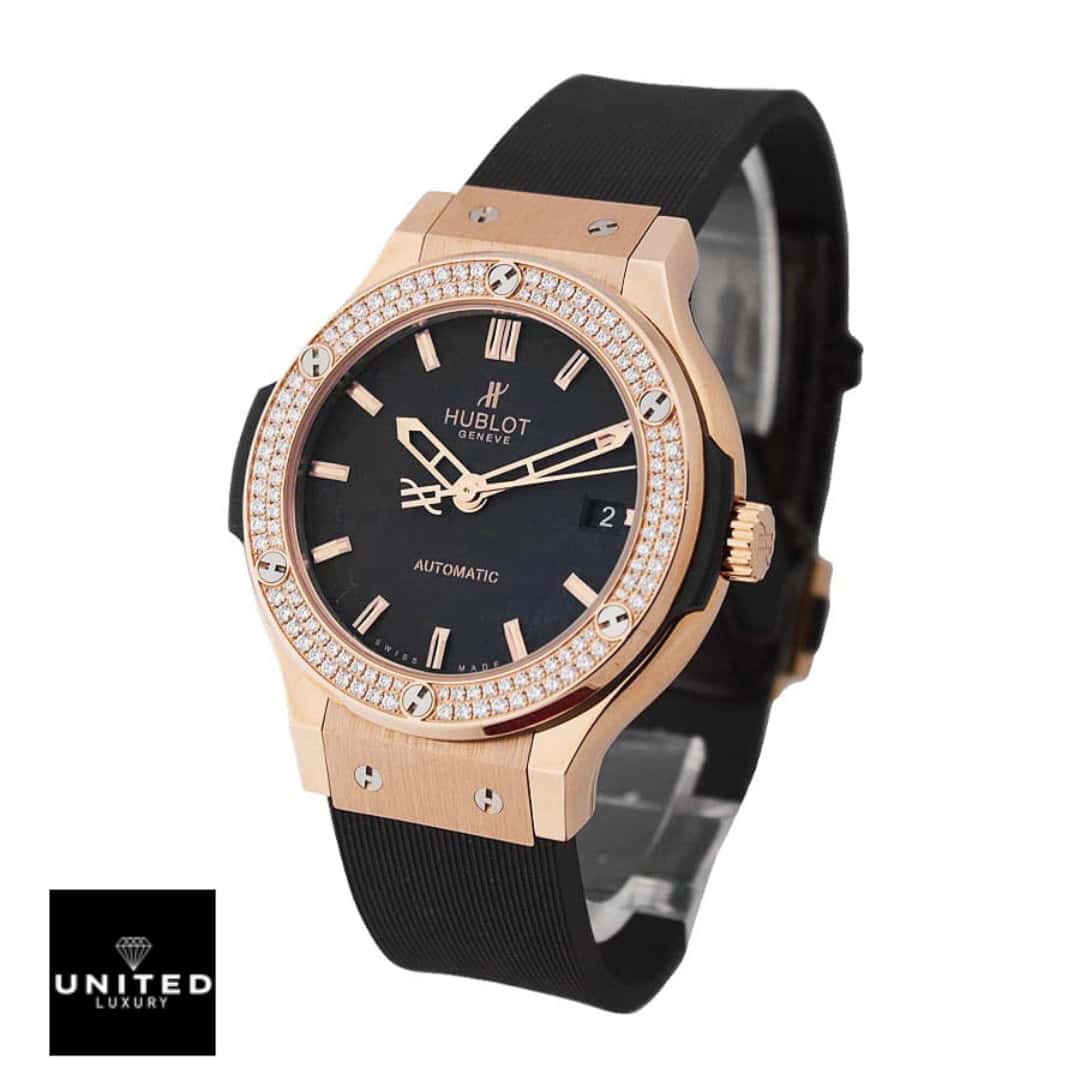 Hublot geneve fusion king gold replica diamond bezel