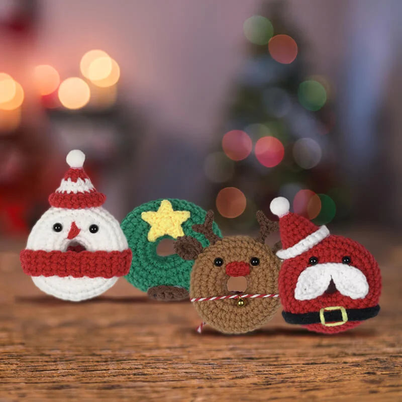 MeWaii® Christmas Crochet Kit For Beginners with Easy Peasy YarnFor Holiday Gift Christmas