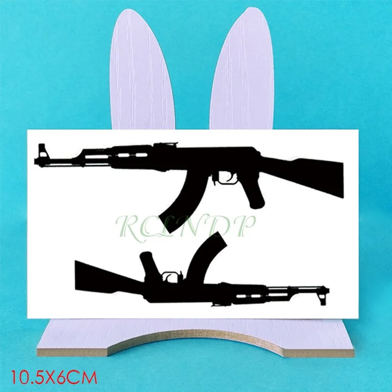 Waterproof Temporary Tattoo Sticker on Body Sexy Lace Pistol Gun Tatto Stickers Flash Tatoo Fake Art Tattoos for Girl Women Men