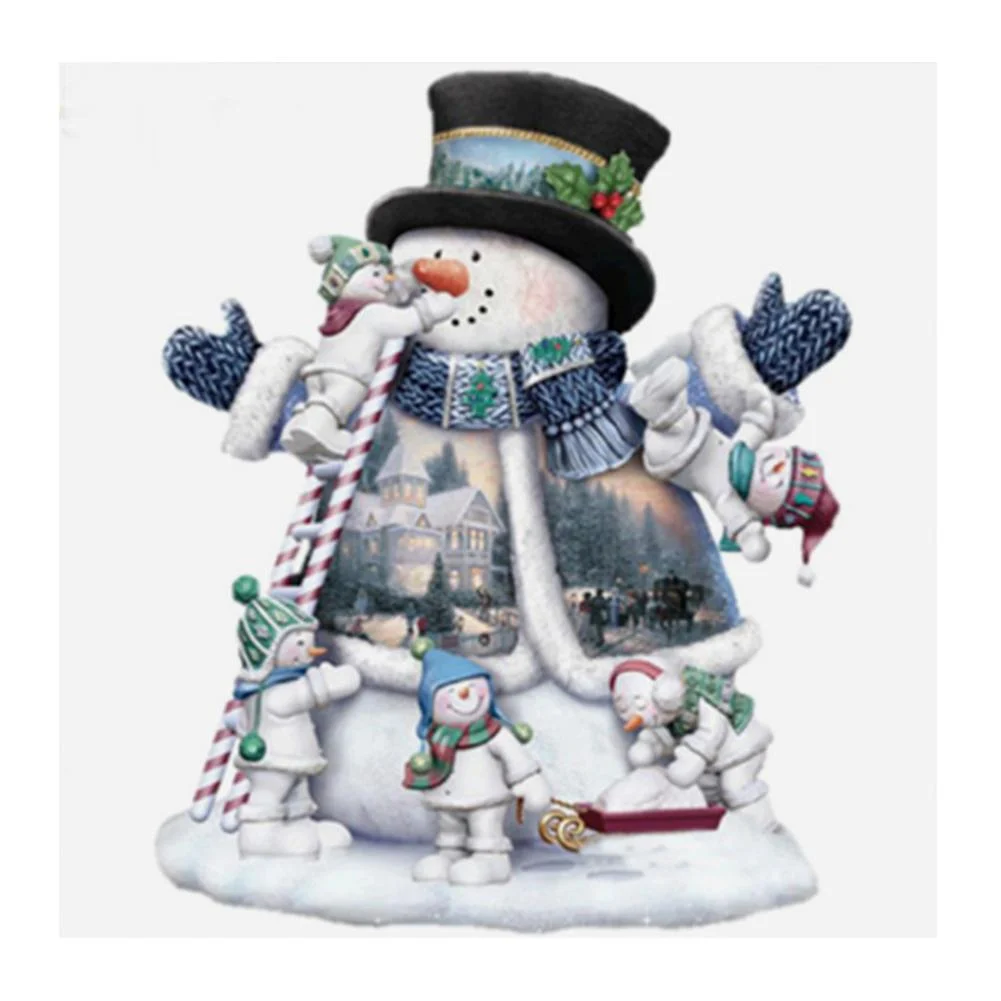 Full Round Diamond Painting Snowman (30*30cm)