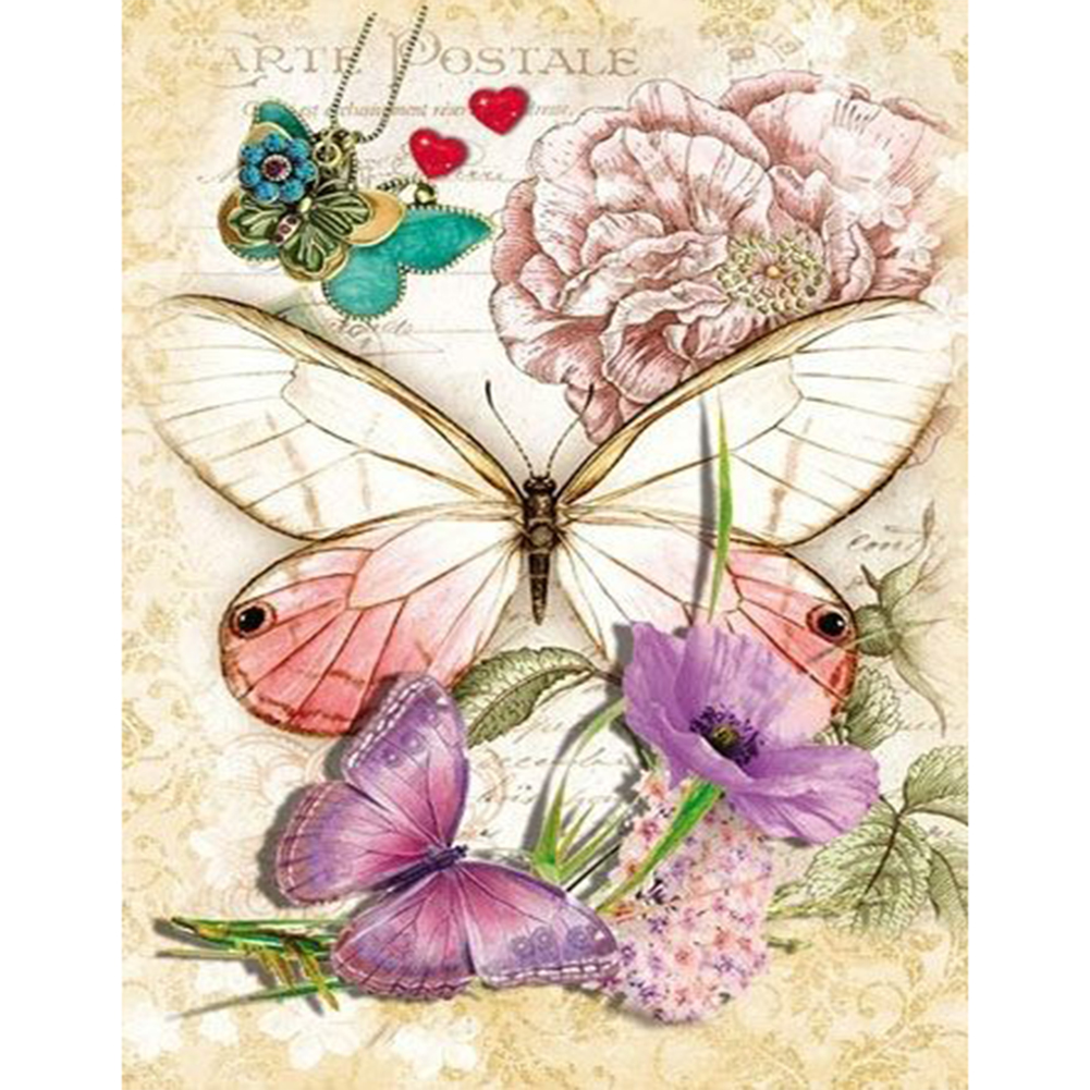 

Butterfly - Round Drill Diamond Painting - 35*45CM, 501 Original