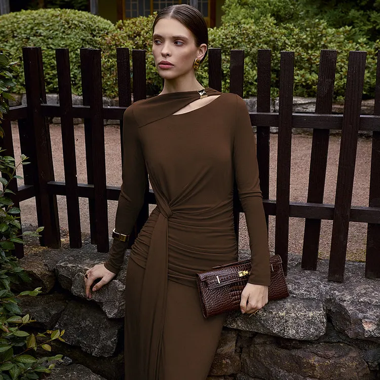 Callie Luxe Fold Dress