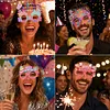 4pcs DIY Rhinestone Diamond Painting Glasses Frame No Lens (Birthday-2)