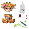 (US Local)Acrylic Shaking Head Animal Diamond Painting Desktop Decorations (Giraffe)
