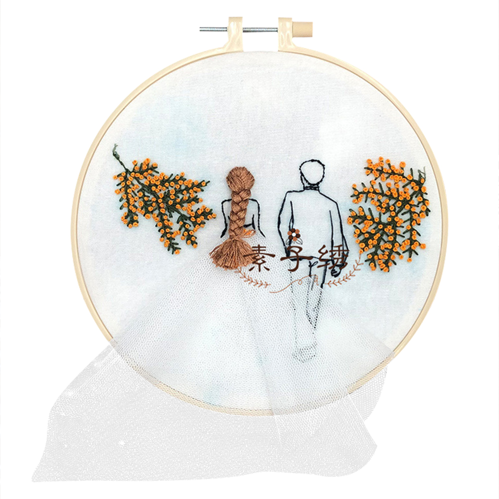 

Romantic Wedding - Embroidery Cross Stitch - 30*30CM, 501 Original