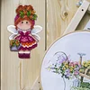 Tulips DIY Cross Stitch Kit 14CT Thread Art Needlework Fridge Magnets 7x11cm tapestrymarket